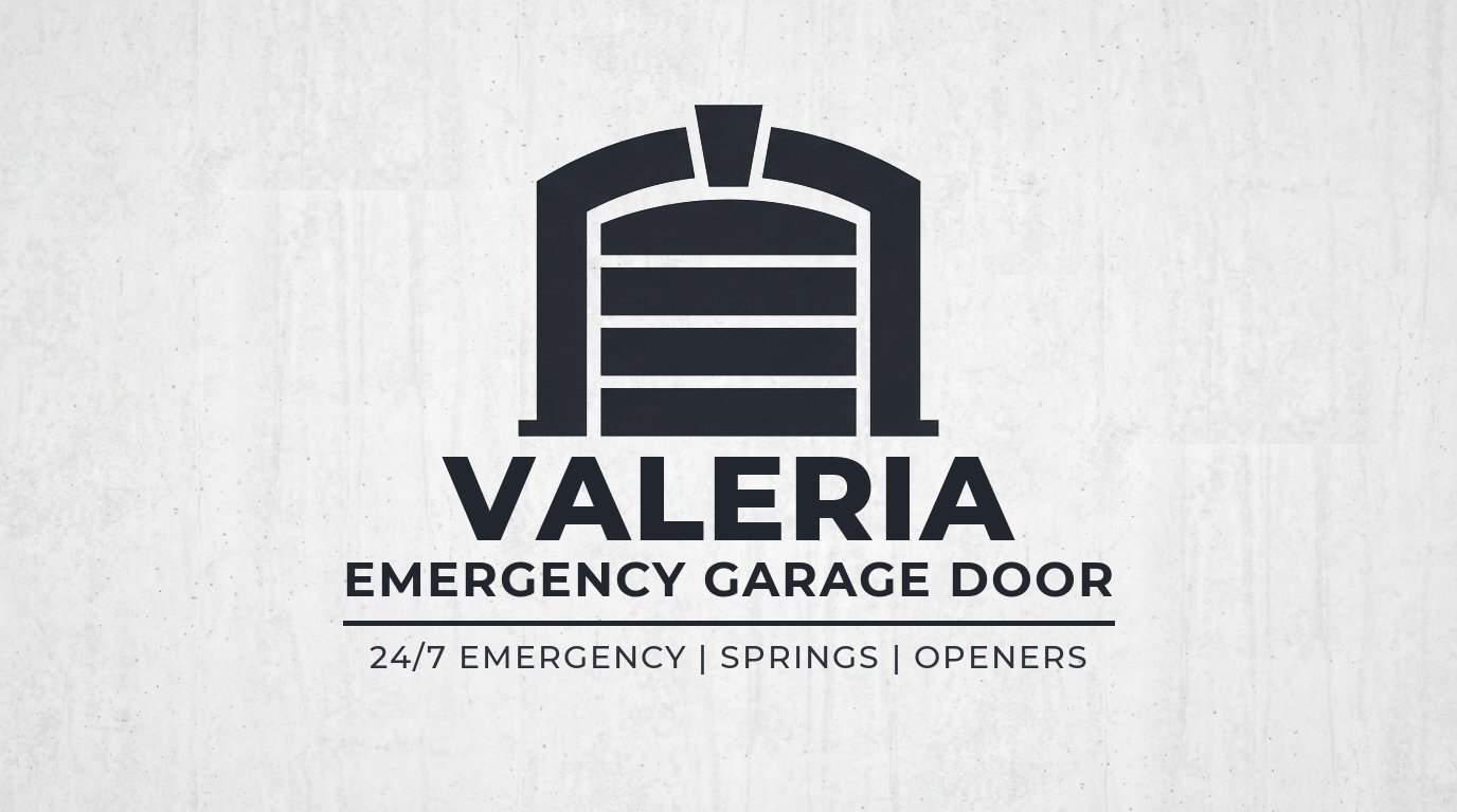 Valeria Emergency Garage Door Logo